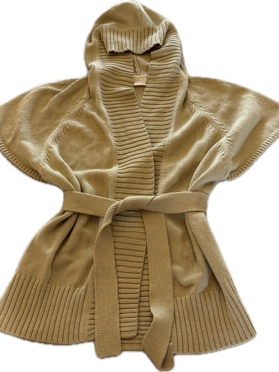 MICHAEL Michael Kors Jackets & Blazers - Michael Kors Belted Cardigan Sweater Vest Hooded Beige Knit XS